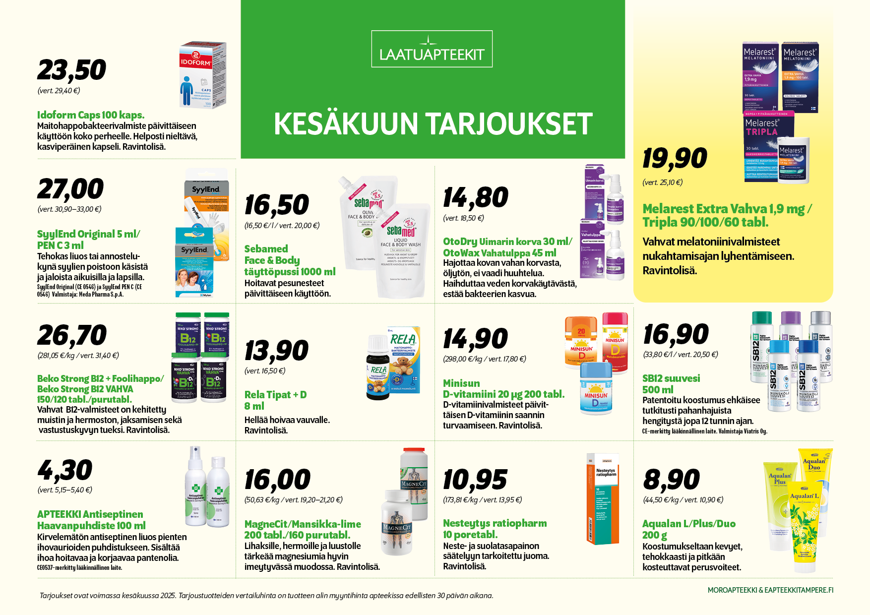Kesäkuun tarjoukset
