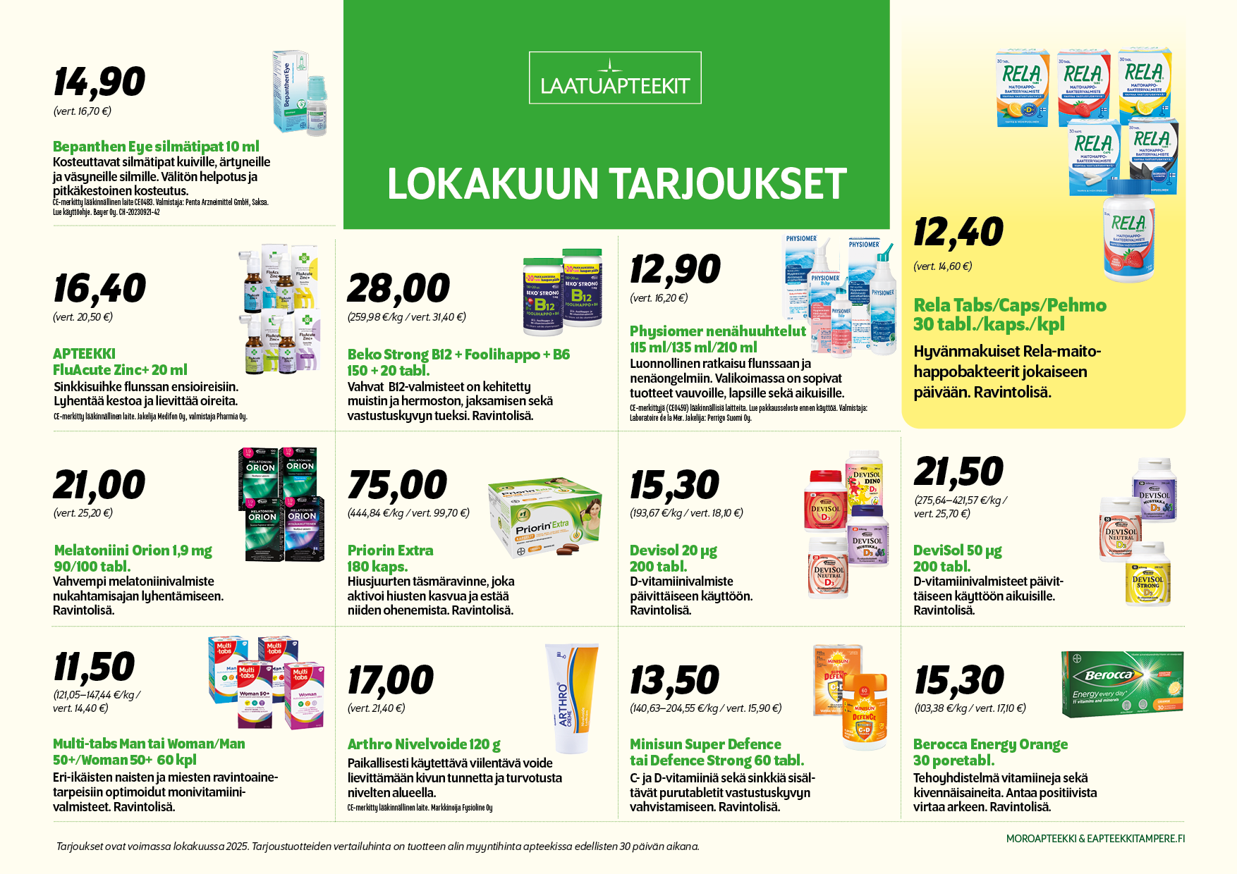Lokakuun tarjoukset Lokakuun tarjoukset