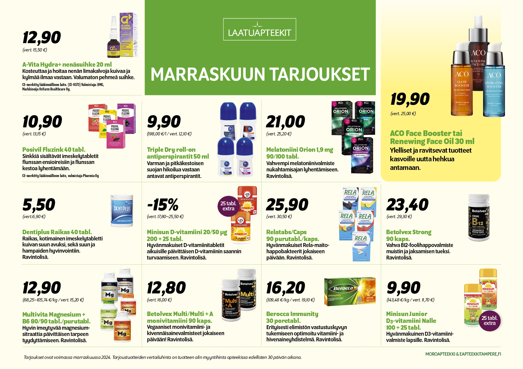 Marraskuun tarjoukset