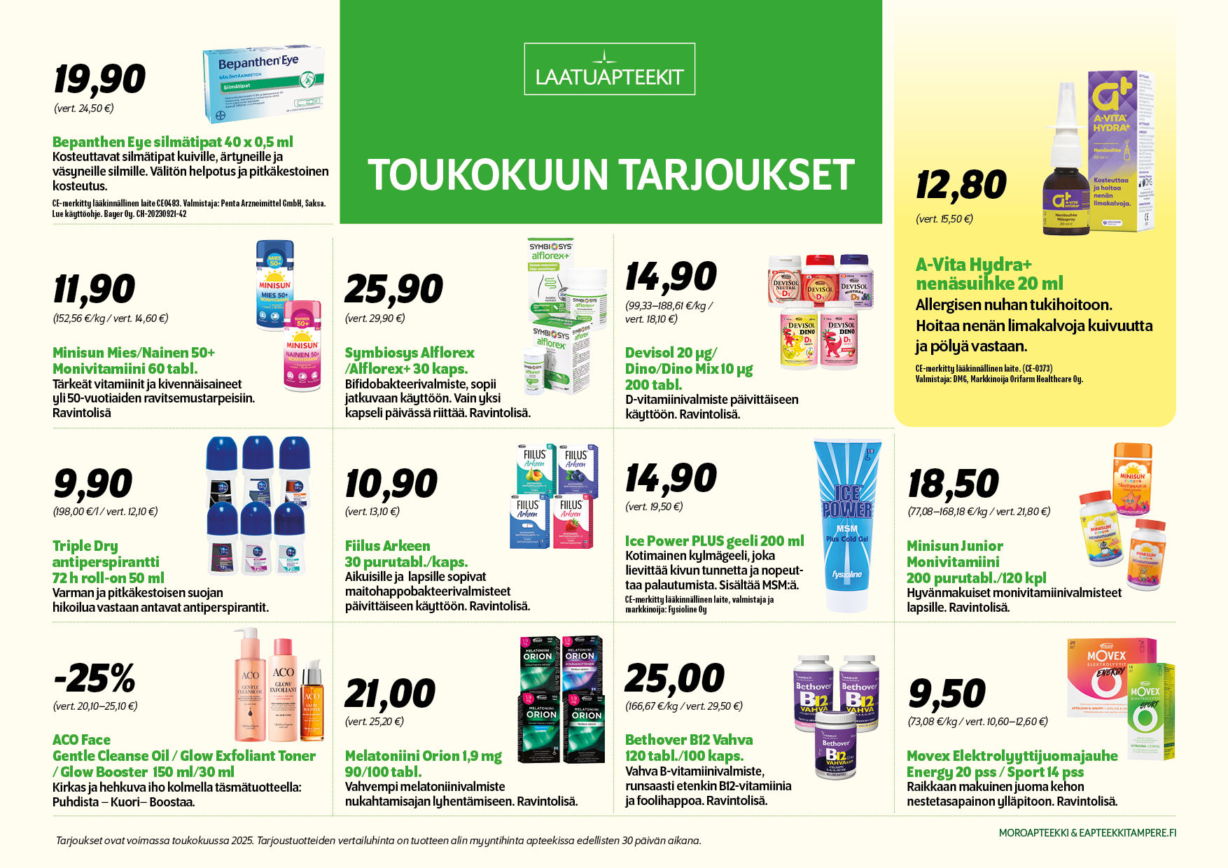 Toukokuun tarjoukset